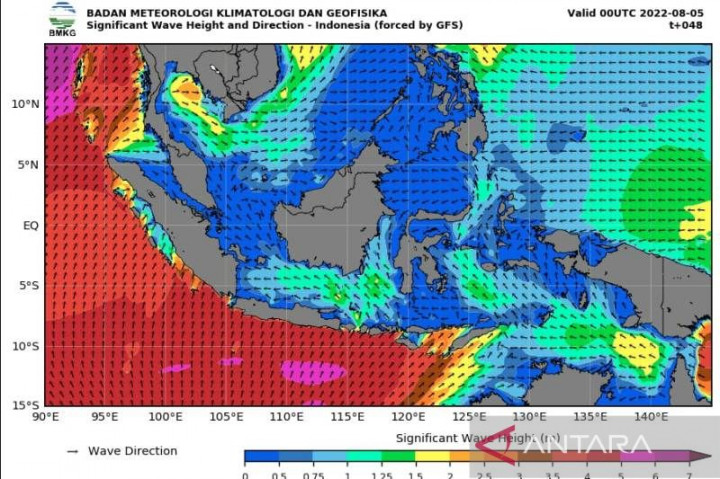 Sirkulasi Siklonik Sebabkan Gelombang Tinggi di Pantai Barat Aceh