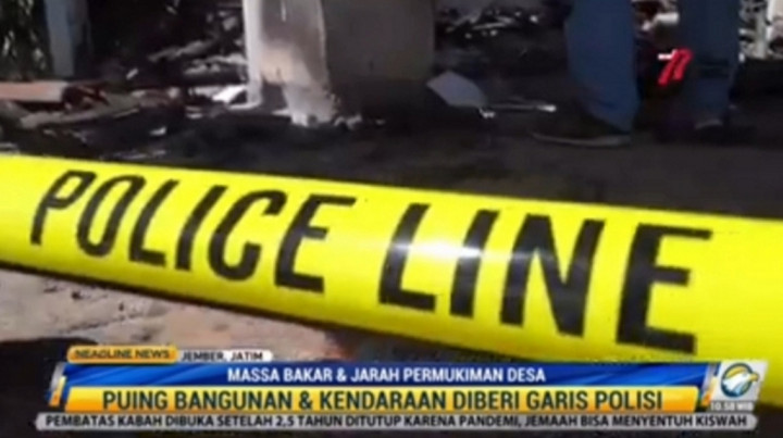 Aksi Pembakaran dan Penjarahan Teror Warga Jember, Para Pelaku Bertopeng