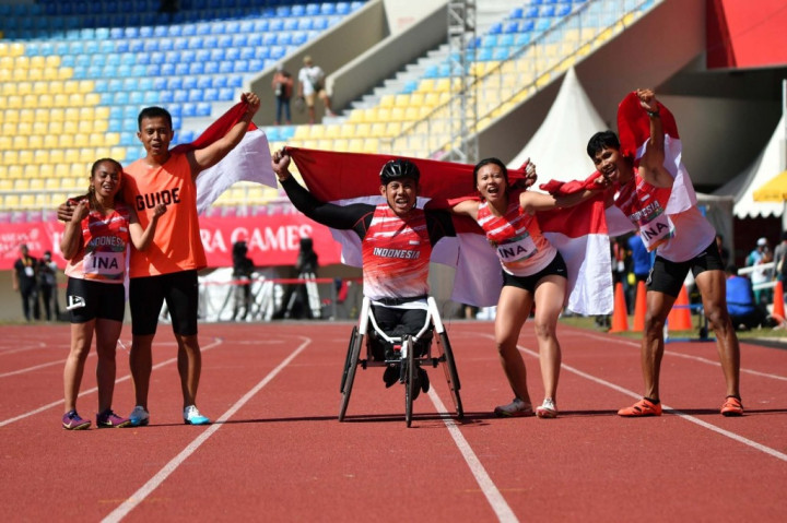 Indonesia Juara Umum Para-atletik ASEAN Paragames Solo 2022