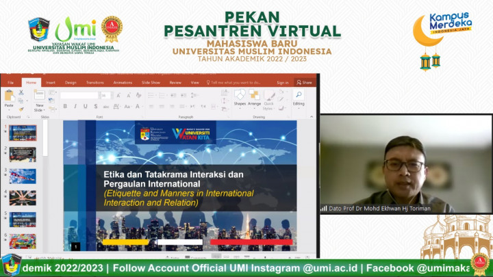 UMI Gelar Pekan Pesantren Virtual untuk Mahasiswa Baru