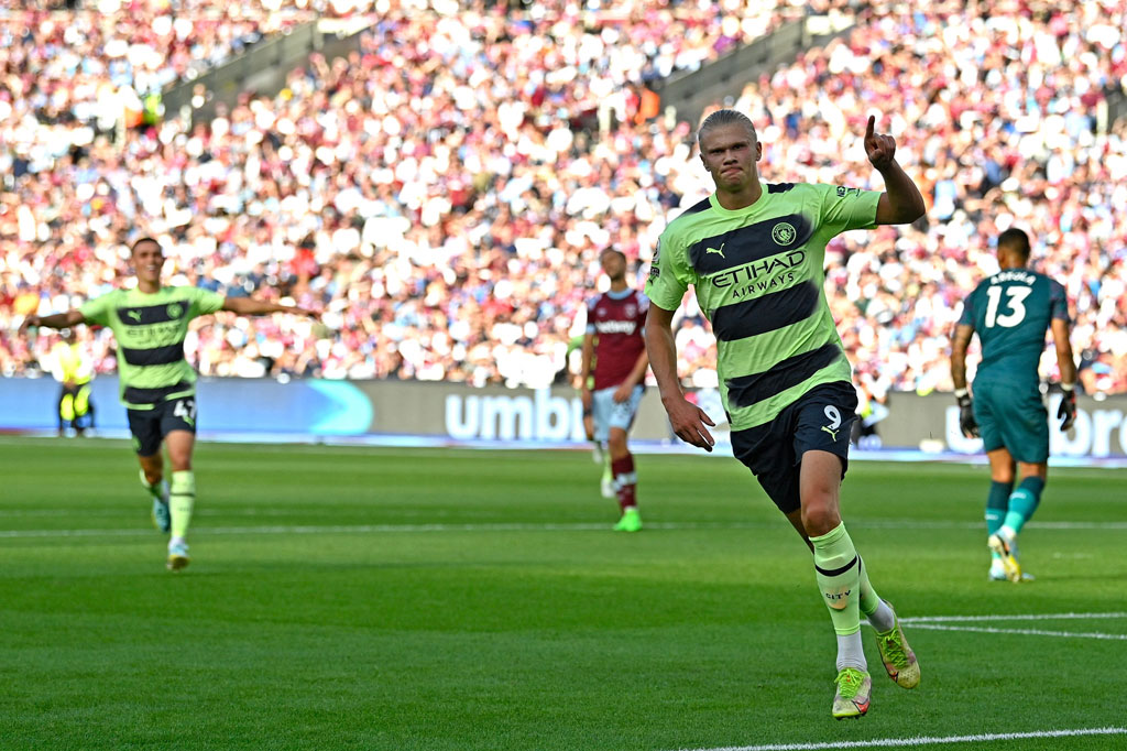 Haaland Brace, Manchester City Tundukkan West Ham United 2-0