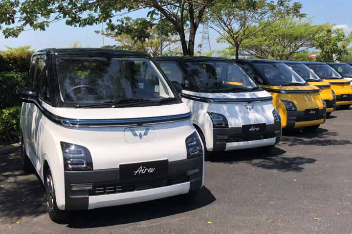 Mobil Listrik Wuling Air EV Masuk Lini Produksi