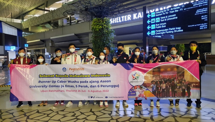 Tiba di Tanah Air, Kontingen Wushu dan Pencak Silat Sukses Gondol Puluhan Medali di AUG 2022