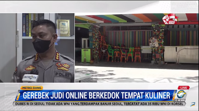 Berkedok Tempat Kuliner, Markas Judi Online Digerebek Polda Sumut