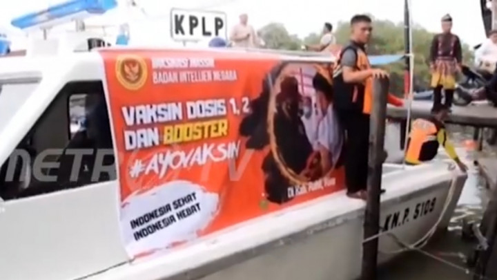 BIN Dirikan Gerai Vaksinasi Terapung Jangkau Warga di Daerah Terpencil