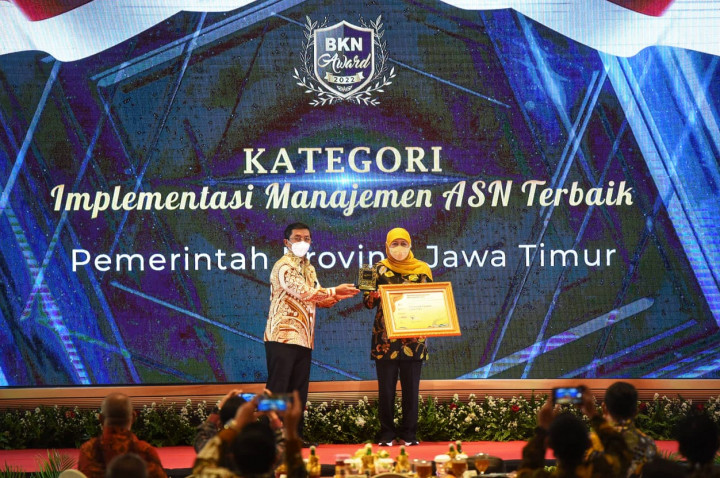 Jawa Timur Borong 32 Penghargaan BKN Award 2022