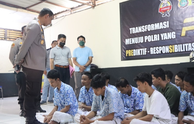 Satu Pelajar Luka Kena Bacok, Puluhan Pelaku Tawuran di Tangerang Ditangkap