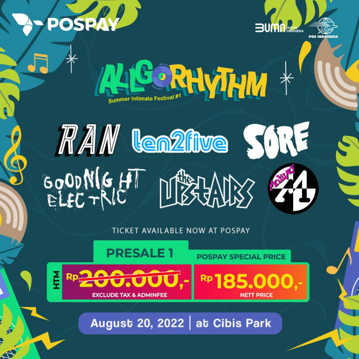 Beli Tiket Allgorhythm Fest Pakai Pospay, Dapat Diskon!