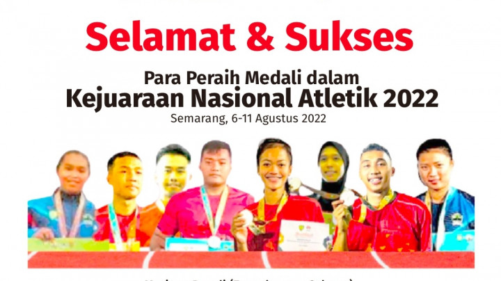 Mahasiswa Unnes Borong 8 Medali di Kejurnas Atletik 2022