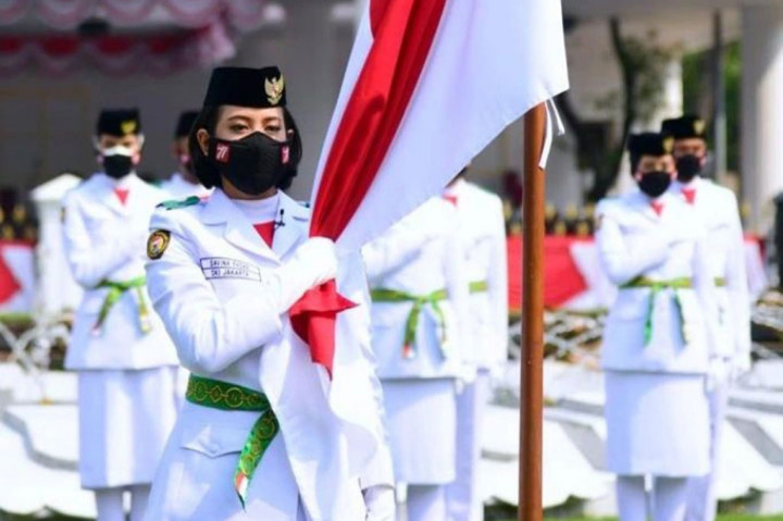 Presiden Kukuhkan 68 Anggota Paksibraka 2022