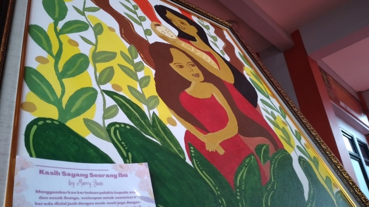 Meriahkan HUT 77 RI, Terpidana Mati Asal Filipina Mary Jane Persembahkan Sebuah Lukisan