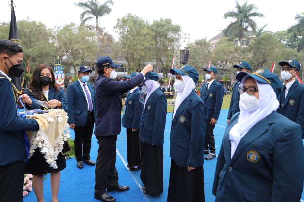 UB menggelar kegiatan PKKMB tahun ini secara hybrid. Foto: Dok. UB