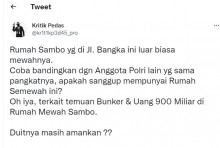 [Cek Fakta] Benarkah Ada Temuan Bungker dan Rp900 Miliar di Rumah Ferdy Sambo Kawasan Bangka? Ini Faktanya