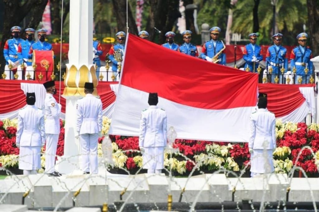 Ilustrasi upacara bendera/BPMI Setpres