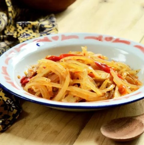 Kreasikan kembali yuk, makanan favorit Presiden Jokowi, yaitu tumis pepaya muda. (Foto: Dok. Endeus TV)