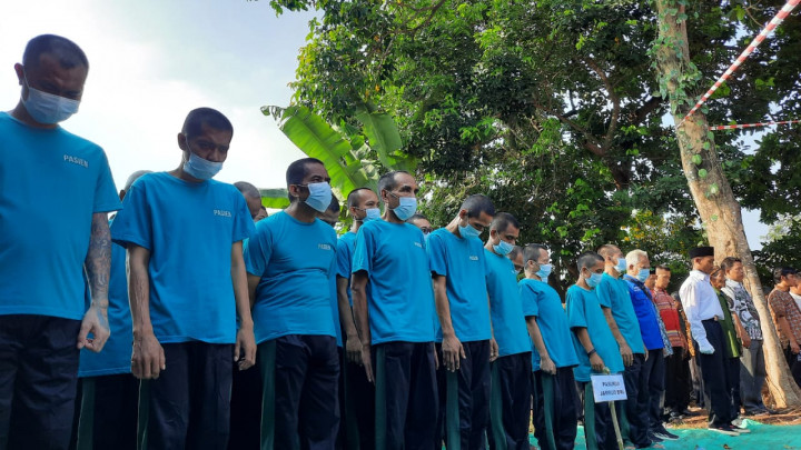 50 Pasien ODGJ Yayasan Jamrud Biru Kota Bekasi Ikut Upacara HUT RI