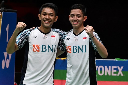 Fajar Alfian/Muhammad Rian Ardianto. (Mohd RASFAN / AFP)