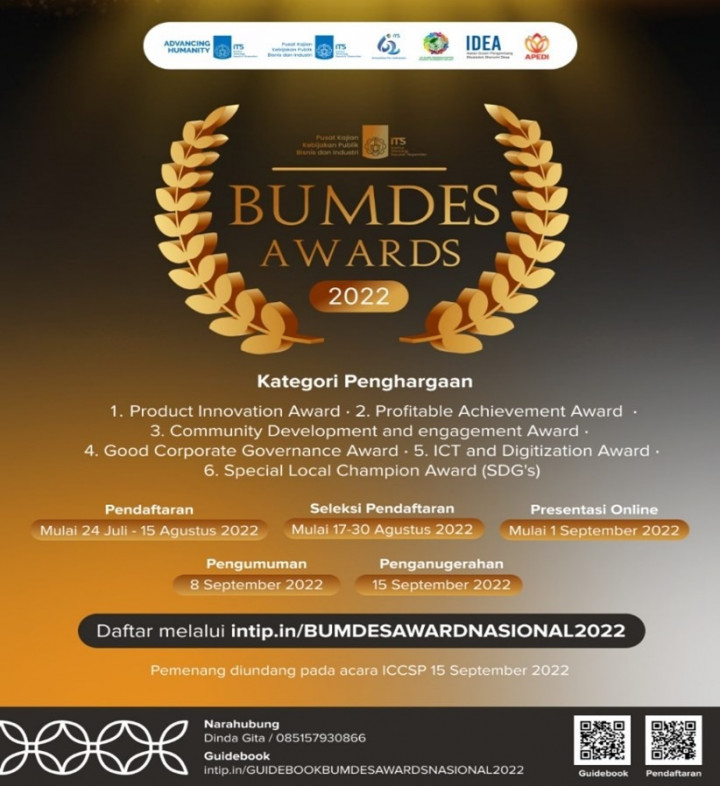 ITS Gandeng Pemprov se-Jawa dan Bali Kembali Gelar BUMDes Award 2022