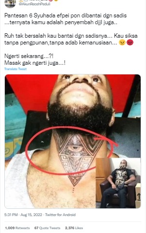 [Cek Fakta] Benarkah Foto Pria Bertato di Leher Ini Ajudan Ferdy Sambo? Simak Faktanya