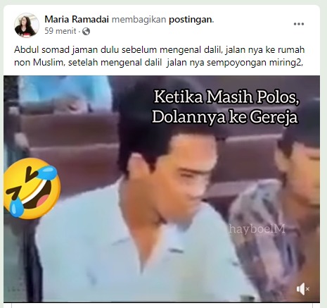 [Cek Fakta] Video UAS saat Muda Masuk Gereja? Ini Faktanya