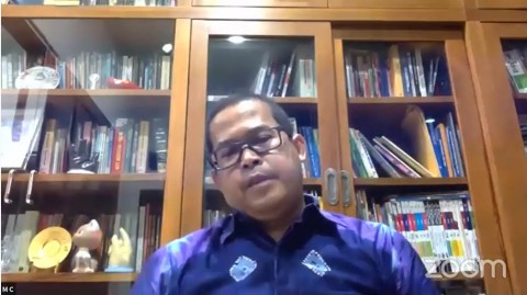 Guru Besar Ilmu Politik & Keamanan Universitas Padjadjaran Muradi. Medcom.id/Theo