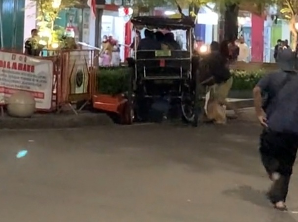 Kuda Penarik Andong di Malioboro Meronta Hingga Hempaskan Kusir