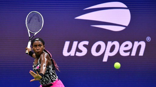 Performa petenis putri Amerika Serika Coco Gauff di ajang US Open 2021. (Ed JONES / AFP)