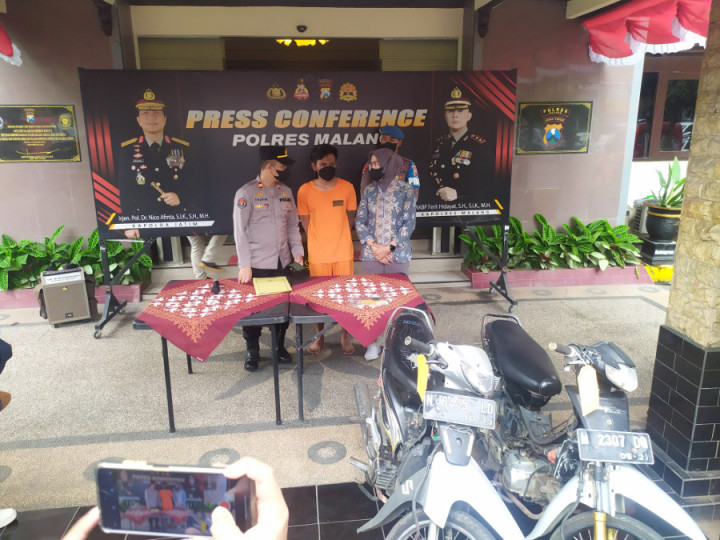 Pemuda di Malang Ajak Istri Curi Motor