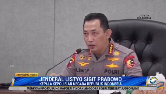 Ancam Copot Anggota Terlibat Perjudian, Kapolri: Saya Tidak Peduli!
