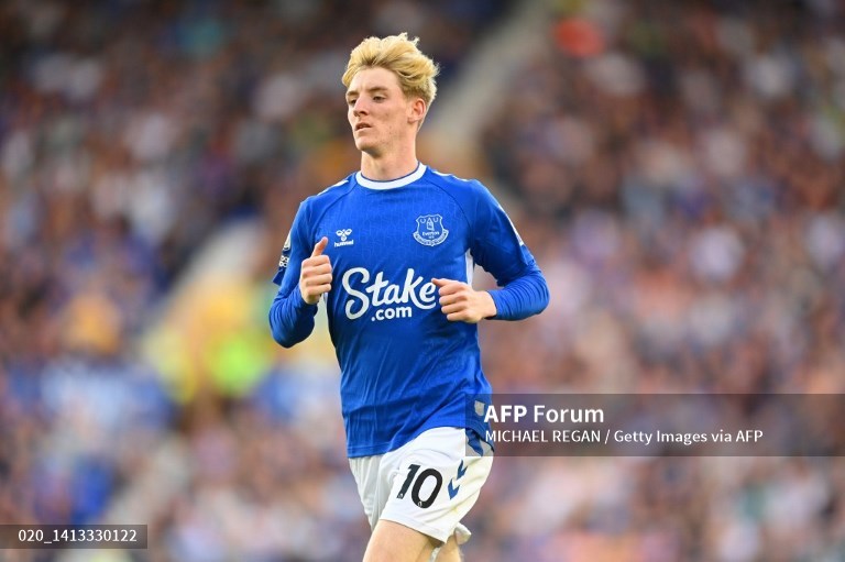Penyerang Everton, Anthony Gordon (AFP/Michael Regan)