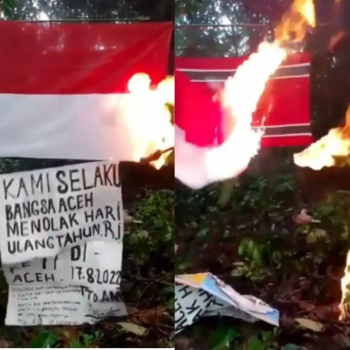 Polda Aceh Selidiki Video Viral Pembakaran Bendera Merah Putih