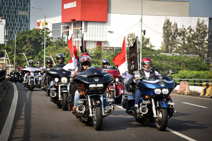 Sambut Hari Kemerdekaan, HOG AE: Motor Amerika Hati Indonesia