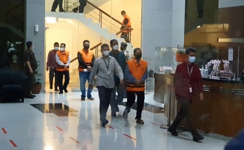 Rektor Unila Karomani kena OTT KPK. Medcom.id/Fachri Audia Hafiez. 