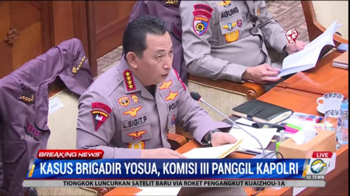 Kasus Brigadir J Jadi Agenda Tunggal Rapat Kapolri dengan Komisi III