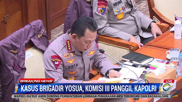 Kapolri Sebut ada 122 Barang Bukti yang Disita dalam Kasus Ferdy Sambo