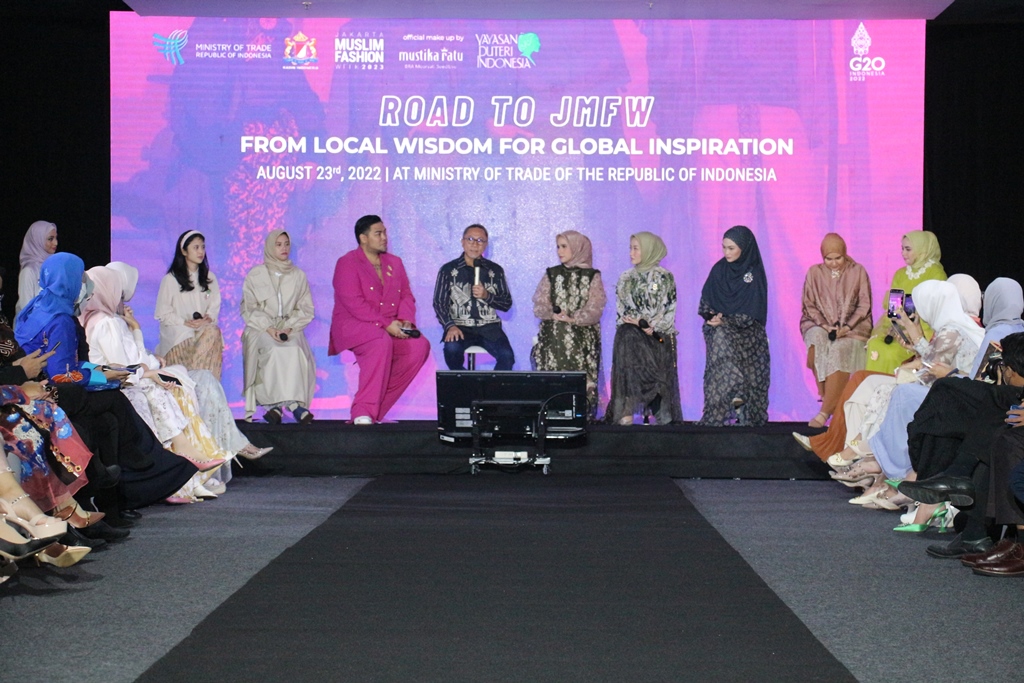 Menteri Perdagangan (Mendag) Zulkifli Hasan pada acara Road to Jakarta Muslim Fashion Week (JMFW) 2023, Fashion Show & Dialog, Selasa, 23 Agustus 2022 (Foto:Dok)