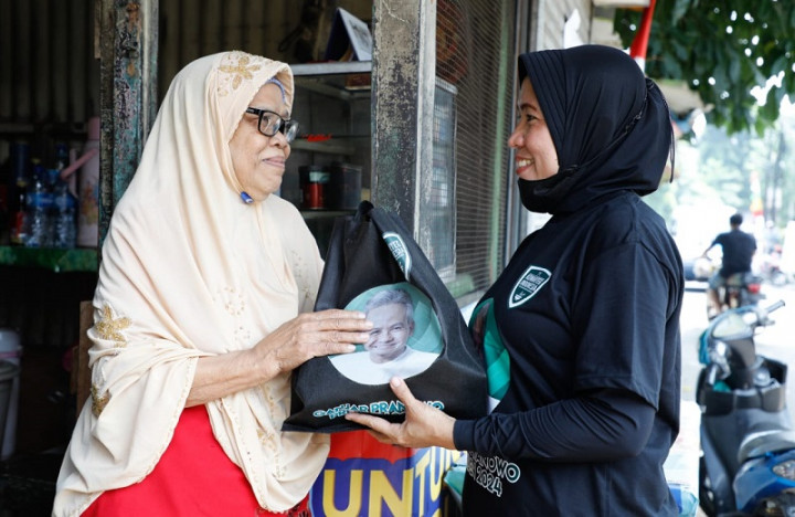 Komunitas Ini Jaring Dukungan untuk Ganjar di Pasar Kebon Pala