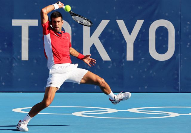 AksiNovak Djokovic di Olimpiade Tokyo-Foto Istimewa