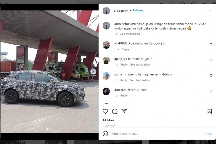 Honda SUV RS Concept Mulai Jalan-Jalan