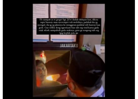 Viral di <i>Twitter</i>, Sopir TransJakarta Dipukul Pengendara Mobil Berstiker Polisi