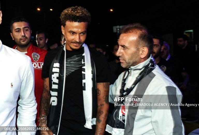 Dele Alli diperkenalkan sebagai pemain Besiktas (AFP/Islam Yakut)