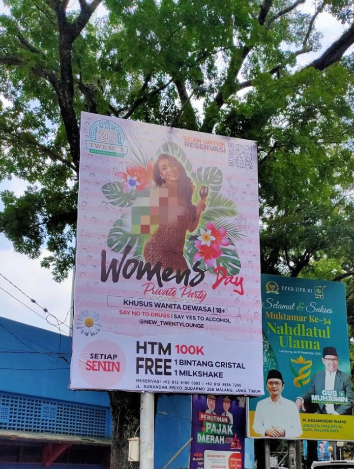 Viral Baliho Ajakan Pesta Miras, Pihak Karaoke Terancam Denda Rp50 Juta