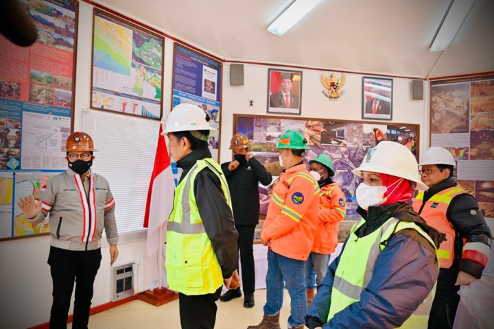 Presiden Lihat Sejarah Pertambangan Freeport Indonesia di Grasberg
