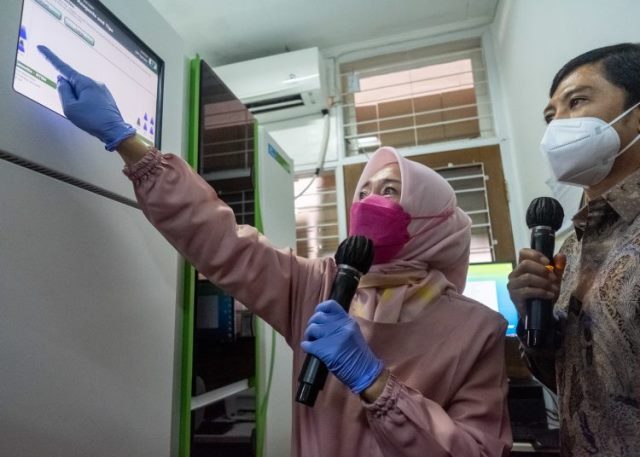 Kemenkes gencarkan deteksi gangguan tiroid atau Hipotiroid Kongenital (HK) pada bayi lahir. (Foto: Dok. Birkom Kemenkes)