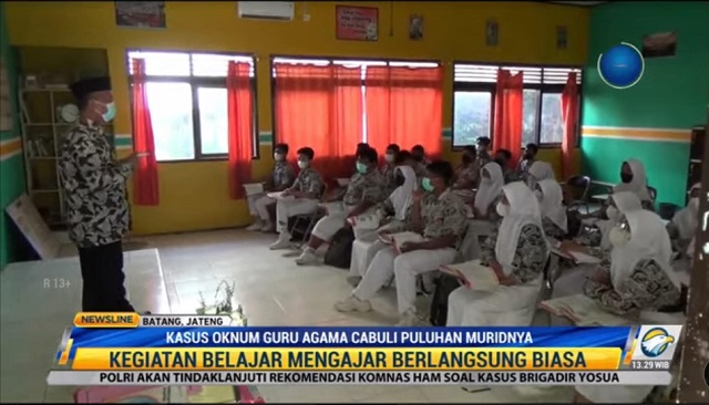30 Siswi di Batang Dicabuli Guru Agama, Sekolah Setop Kegiatan Ekskul Sore