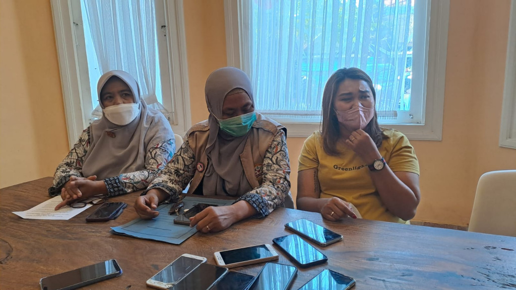 Konferensi pers pihak korban perundungan di Kota Malang, Jawa Timur, Jumat 2 September 2022.