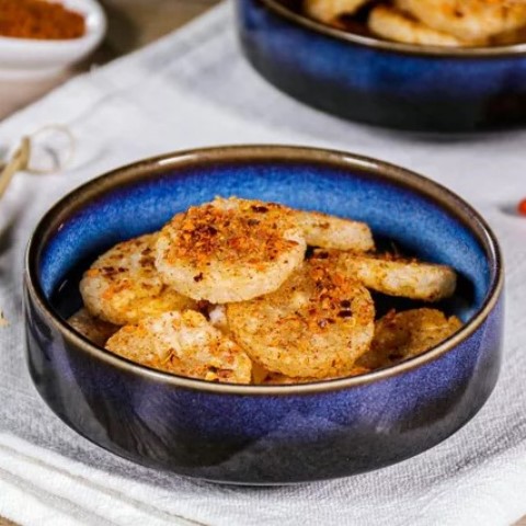 Ini resep cireng berbentuk koin yang gurih. (Foto: Dok. Endeus TV)