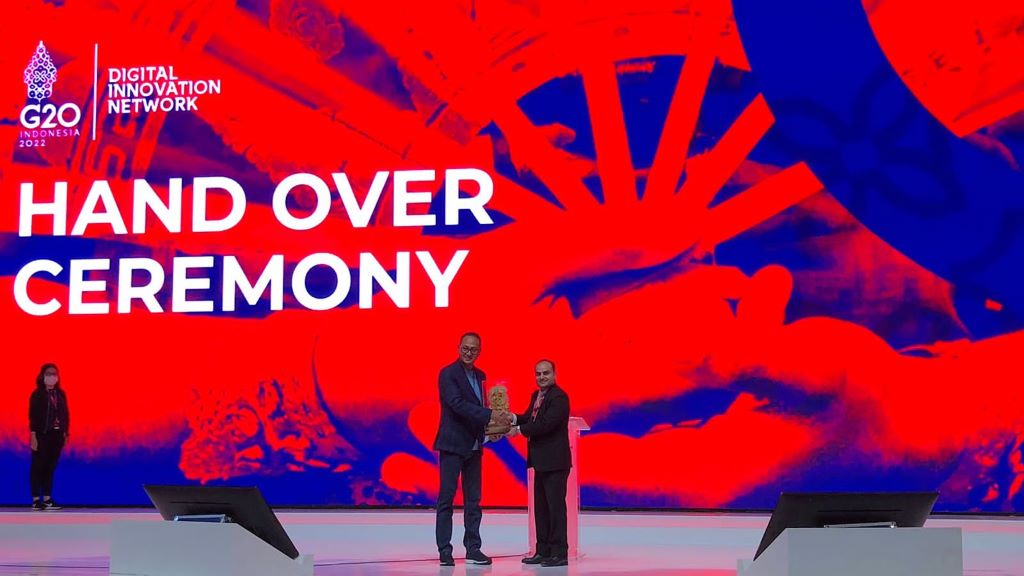 Kominfo mengoper tongkat estafet DIN G20 ke India. Medcom.id/Theofilus Ifan Sucipto