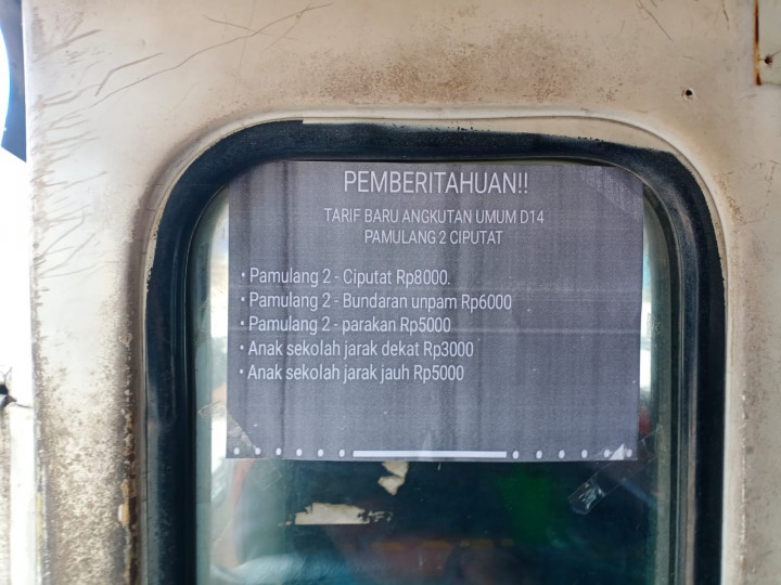 Harga Pertalite Naik, Tarif Angkot di Tangsel Naik Rp1.000