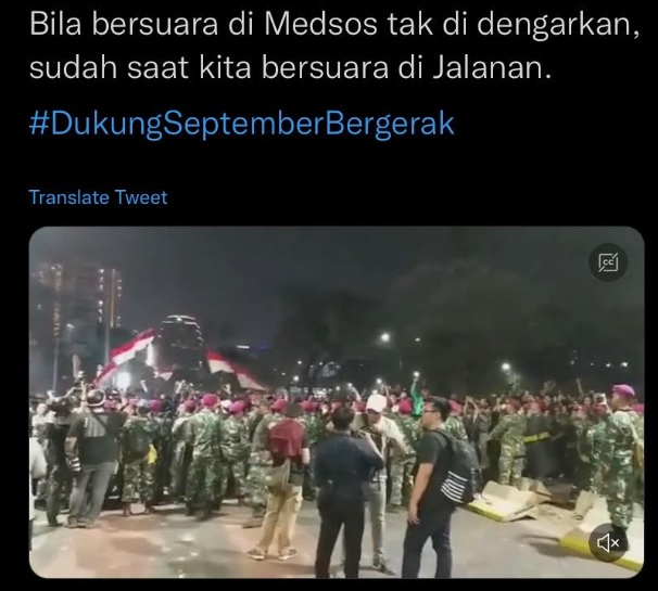 Lewat #DukungSeptemberBergerak, Buruh dan Mahasiswa Galang Dukungan Demo Harga BBM